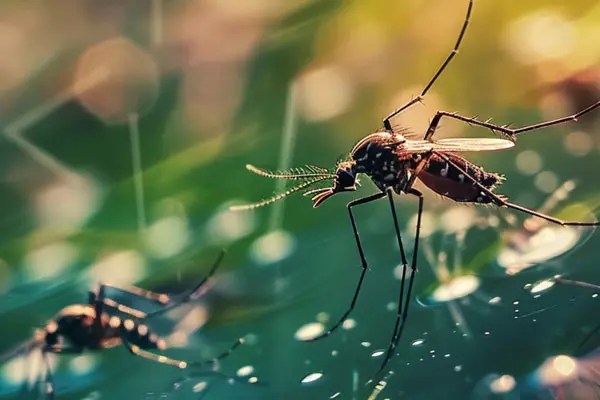 Mosquito en primer plano